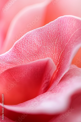  A tight shot of a pink flower with water beads on its petals and the floret at its heart