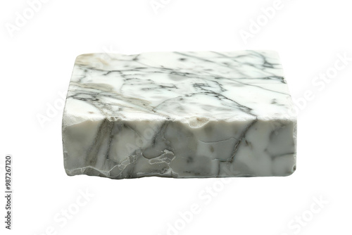 Carrara Marble on Clear Transparent Background High Resolution HD 4K Image for Stock Images and Interior Art Projects photo