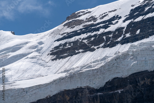 Scenic view on Plain of Six Glaciers route, Lake Louise, Canada