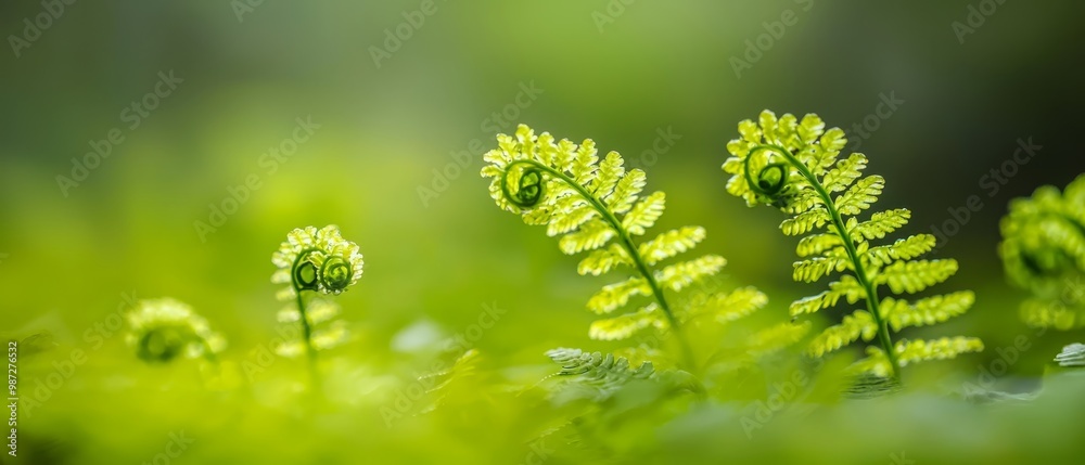 A tight shot of a verdant plant filled with numerous leaves in the foreground, while the background softly blurs A tight shot of a verdant plant filled with numerous leaves in the foreground, while the background softly blurs