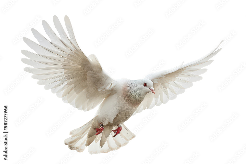 Obraz premium Carrier Pigeon Isolated on Clear Transparent Background HD Resolution for Stock Photography and Bird Design Needs