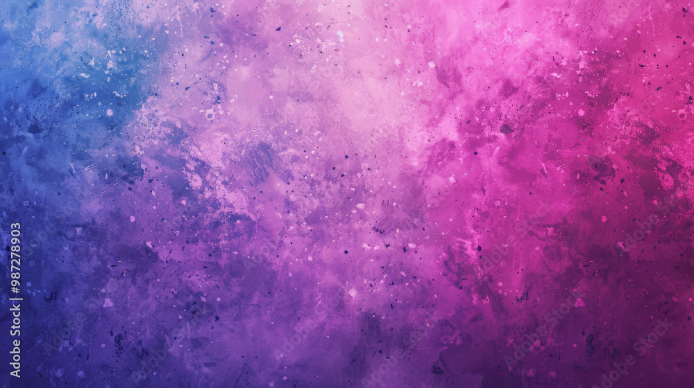 Obraz premium grainy purple blue and pink color gradient background