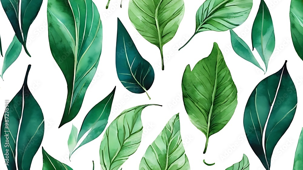 Botanical Leaves Patterns Patterns WATERCOLOE ILLUSTRATION Botanical Leaves Patterns Patterns WATERCOLOE ILLUSTRATION
