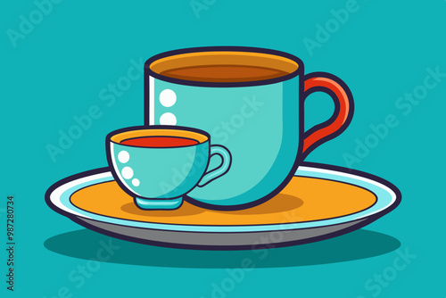  Cup plate vector art and illustration photo