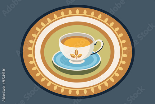  Cup plate vector art and illustration photo