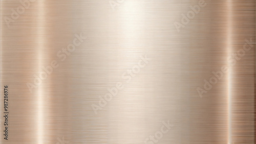 Brushed rose gold metal texture, smooth reflective surface