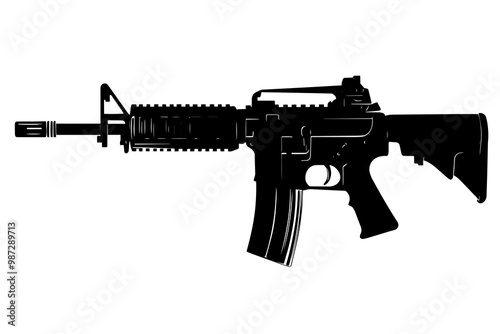 silhouette of a Assault Combat Carbine