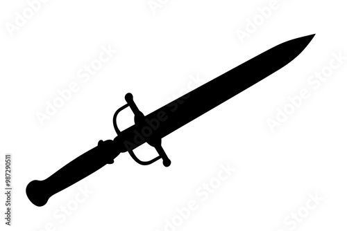 silhouette of a Bayonet