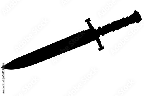 silhouette of a Bayonet