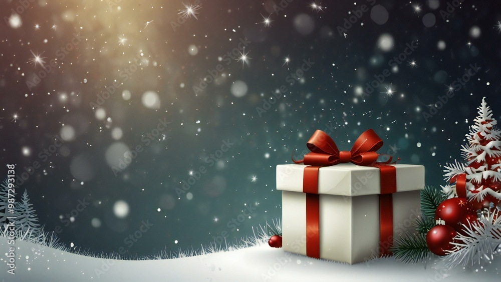 christmas background with gift boxes and snowflakes christmas background with gift boxes and snowflakes