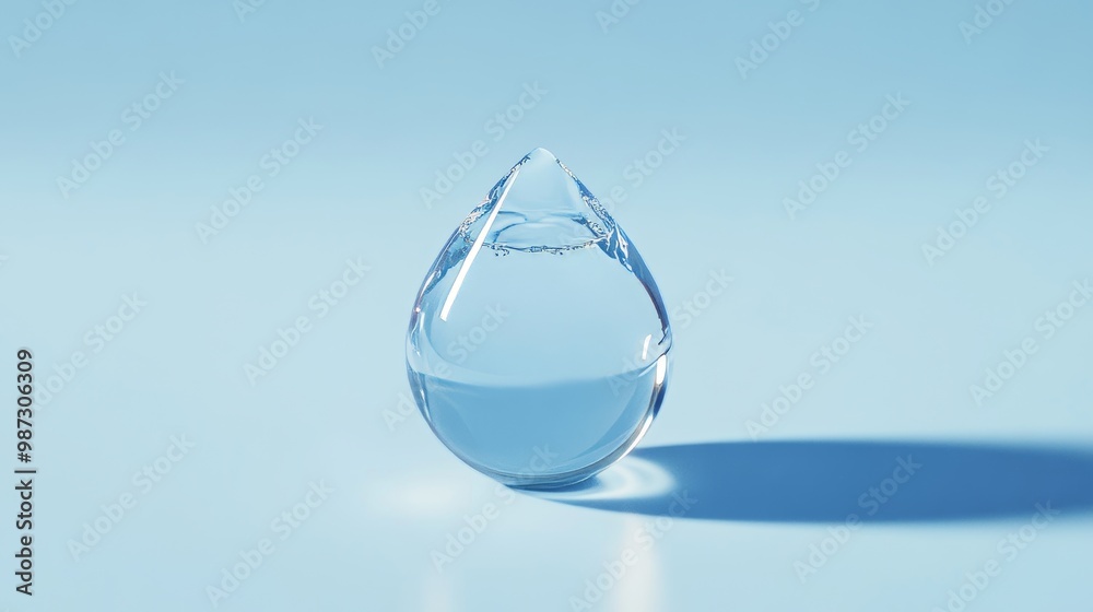 A simple, lifelike water drop to represent staying hydrated. A simple, lifelike water drop to represent staying hydrated.