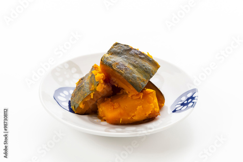 Obraz na płótnie 南瓜のほっこり煮 w salonie