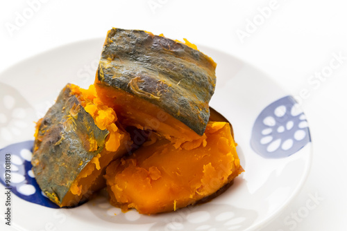 Obraz na płótnie 南瓜のほっこり煮 w salonie