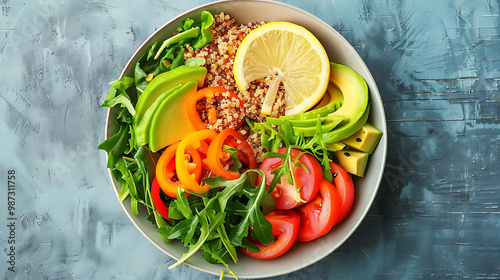 A Colorful Medley Of Tuna And Vegetables