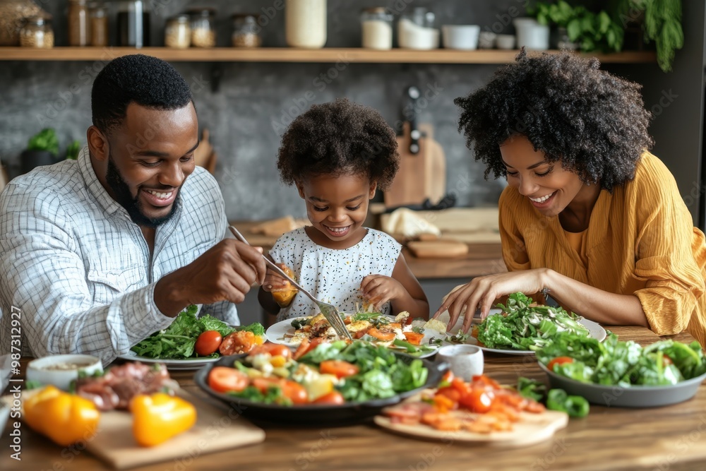 Family Embracing in Kitchen, Providing Emotional Support and Unity During Shared Experience Family Embracing in Kitchen, Providing Emotional Support and Unity During Shared Experience