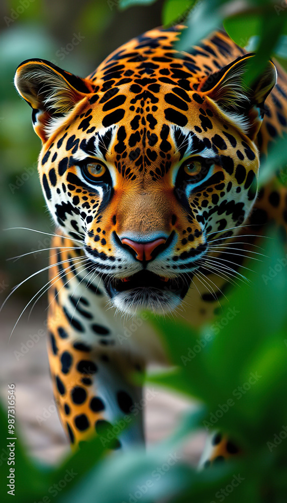 Obraz premium A cartoon drawing of a tiger standing on a rock