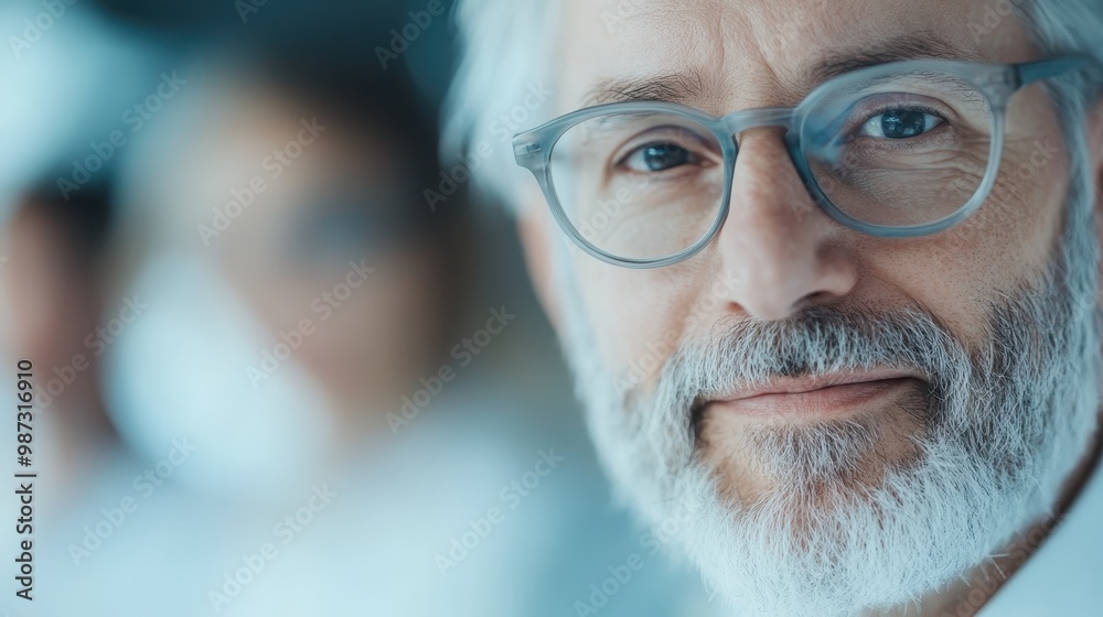 A portrait of a distinguished older man with gray hair and glasses, appearing thoughtful and wise, representing experience and insight against a soft-focused background. A portrait of a distinguished older man with gray hair and glasses, appearing thoughtful and wise, representing experience and insight against a soft-focused background.
