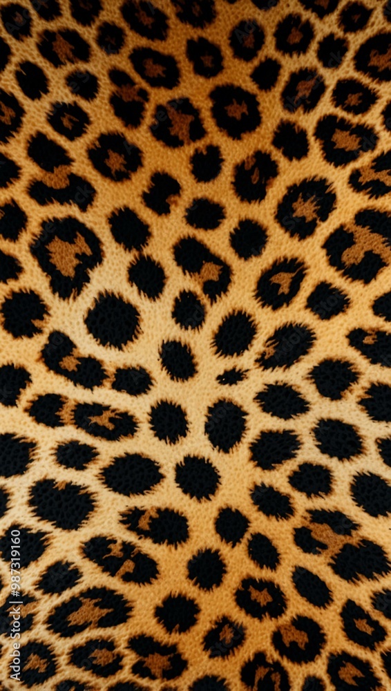 A leopard print pattern. A leopard print pattern.