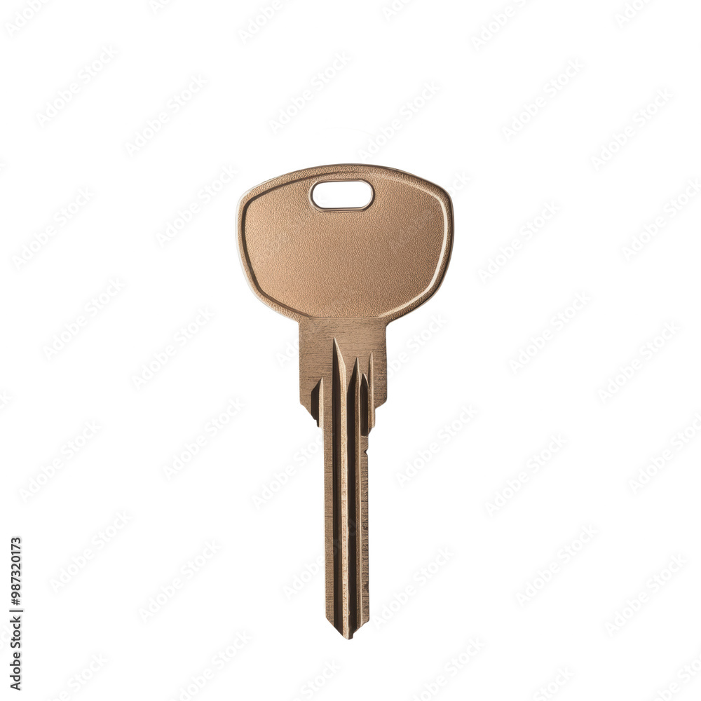 Simple Golden Key on transparent background Simple Golden Key on transparent background
