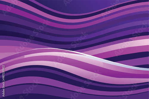 Purple abstract wavy background with flowing lines and gradient shades.