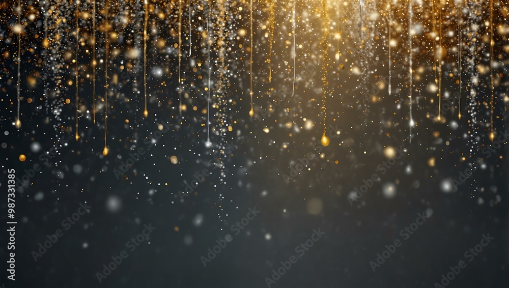 Abstract glitter lights background in silver and gold. Abstract glitter lights background in silver and gold.