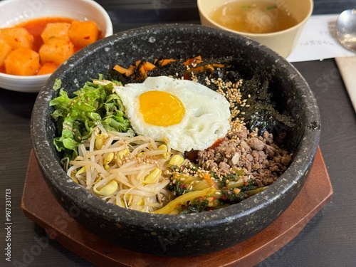 Korean traditional food Bibimbap