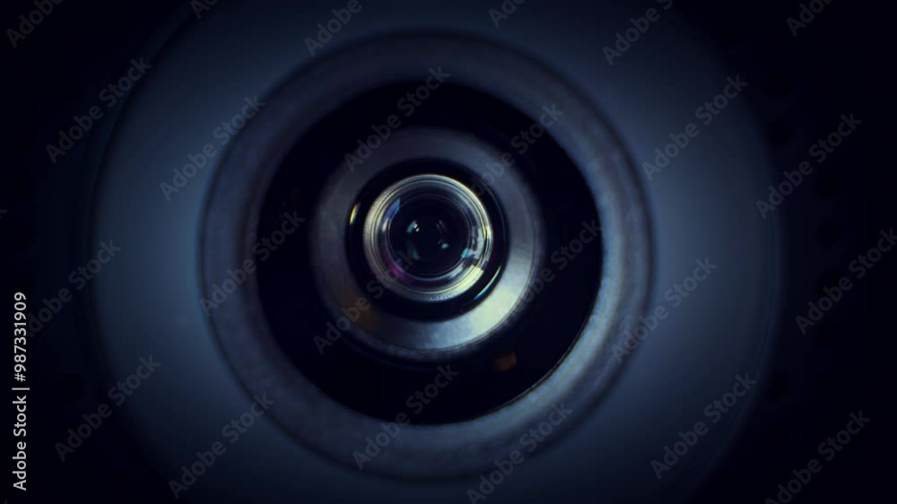 Focus pull and zoom through a surveillance camera lens