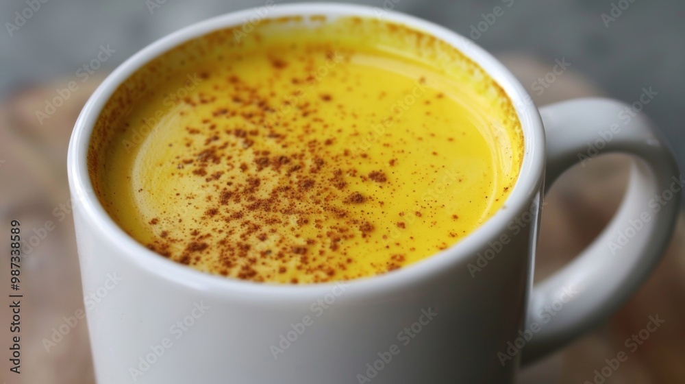 Comforting Autumn Beverage with Warming Spices in a Ceramic Mug on a Rustic Wooden Surface Comforting Autumn Beverage with Warming Spices in a Ceramic Mug on a Rustic Wooden Surface