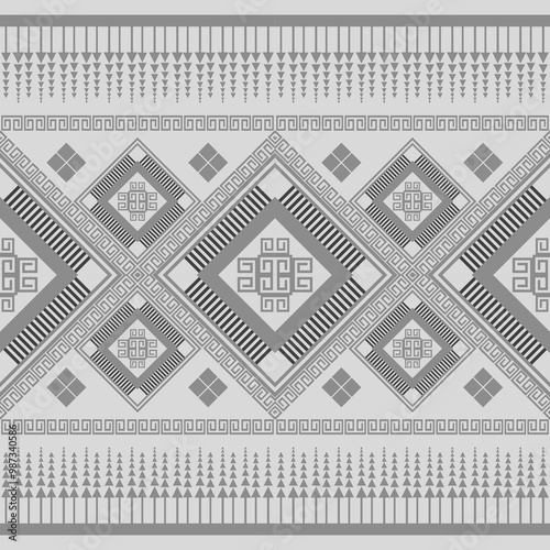 Chevron tribal geometric pattern, seamless design for fabric, wallpaper, home decor, and printing. Vector. Icon sheets.