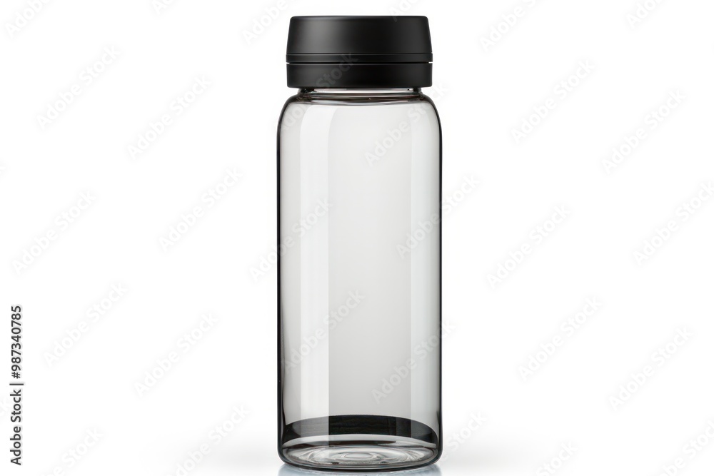 A durable and practical glass water bottle with a wide opening and ergonomic grip A durable and practical glass water bottle with a wide opening and ergonomic grip