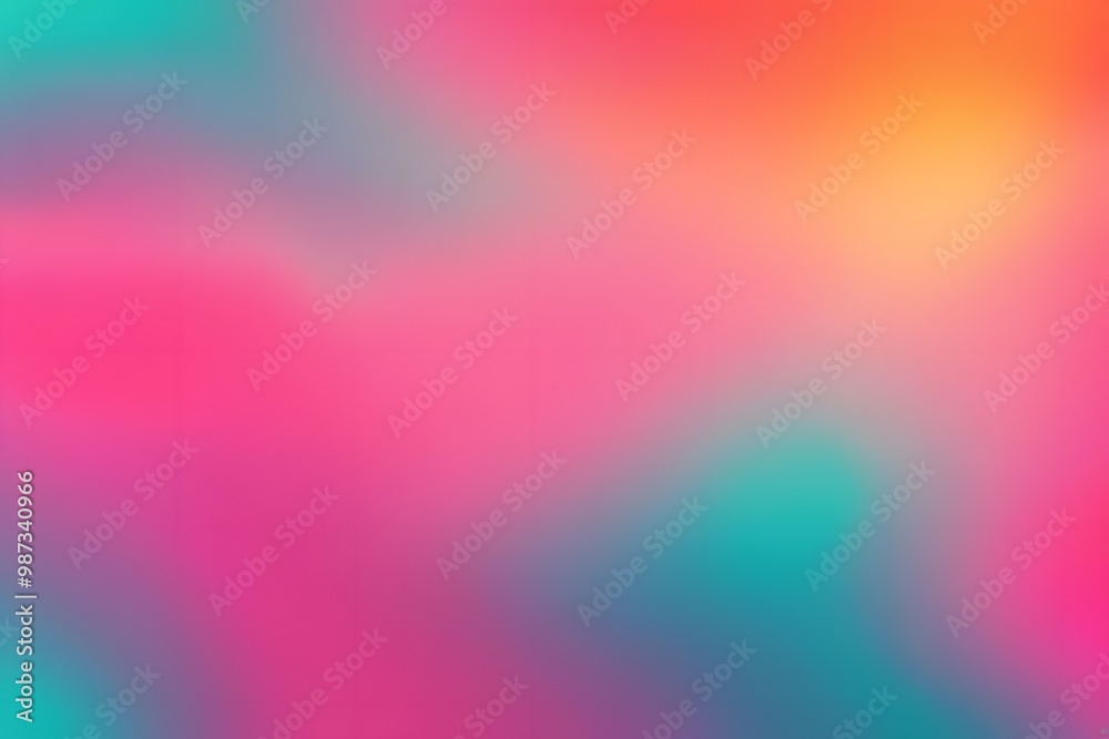Lively tropical gradient with bright pink orange and teal mixing smoothly background, AI Generated Lively tropical gradient with bright pink orange and teal mixing smoothly background, AI Generated