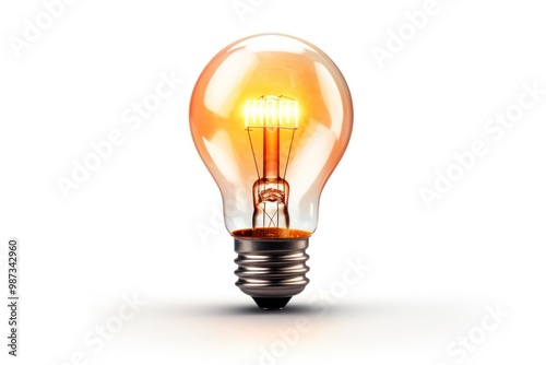 A light bulb glowing brightly, representing creativity and problem-solving