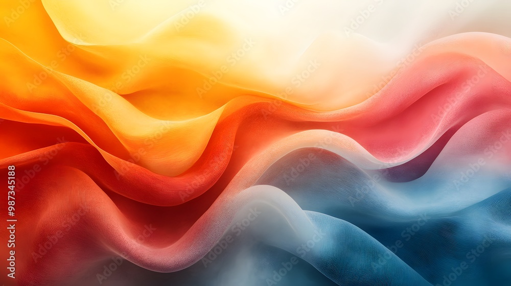 Obraz premium Organic abstract patterns featuring flowing shapes, soft edges, and a soothing color palette