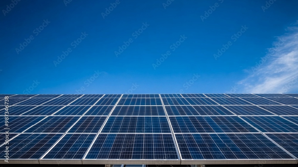An expansive aerial image of a solar panel field, highlighting the massive arrays that generate clean, sustainable energy for large-scale use. An expansive aerial image of a solar panel field, highlighting the massive arrays that generate clean, sustainable energy for large-scale use.