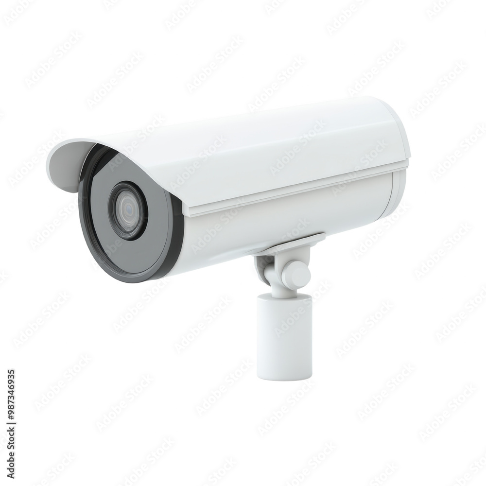 Modern Outdoor Security Camera Design on transparent background