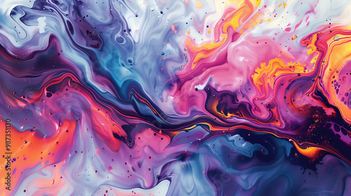 Eye-catching background with swirling colors and energetic vibrancy