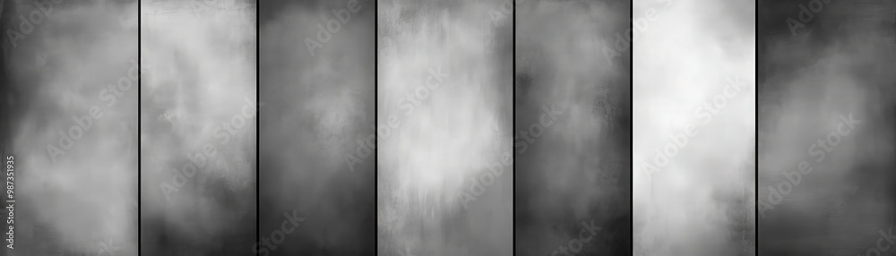 Fototapeta premium A series of blurry images with a grayish color scheme