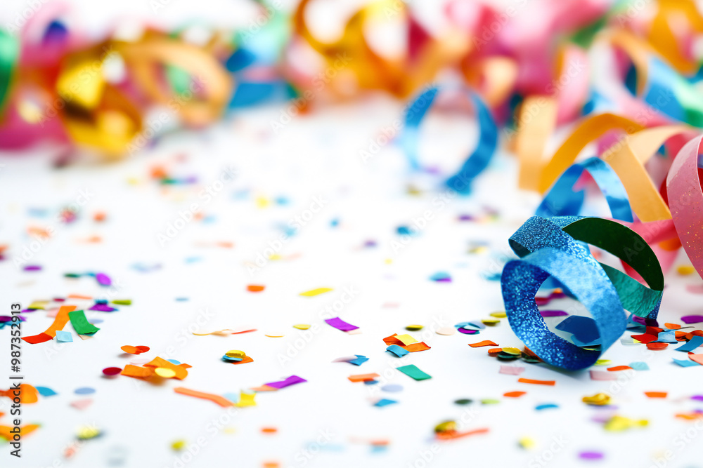 white background with confetti white background with confetti