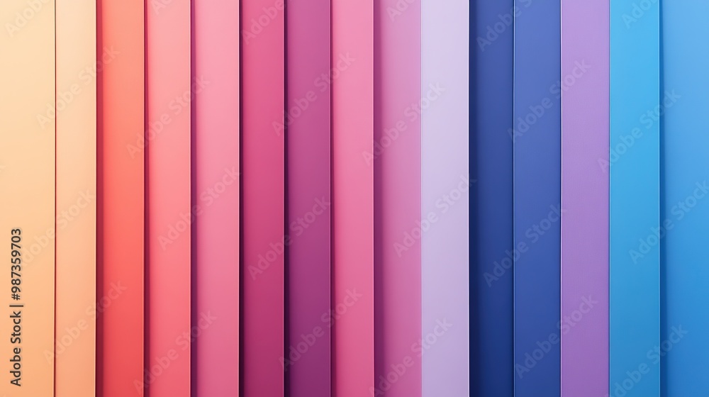 Obraz premium Stunning Daytime Color Gradients Evoking Sunset and Sunrise Transitions, Reflecting Natural Beauty in the Sky. Time of Day Color Palettes for Art and Design