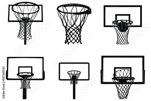 Basketball player silhouette vector