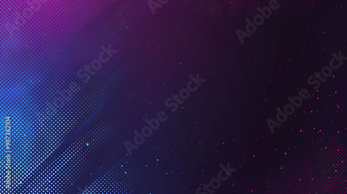 Abstract design with a purple and blue dotted pattern
