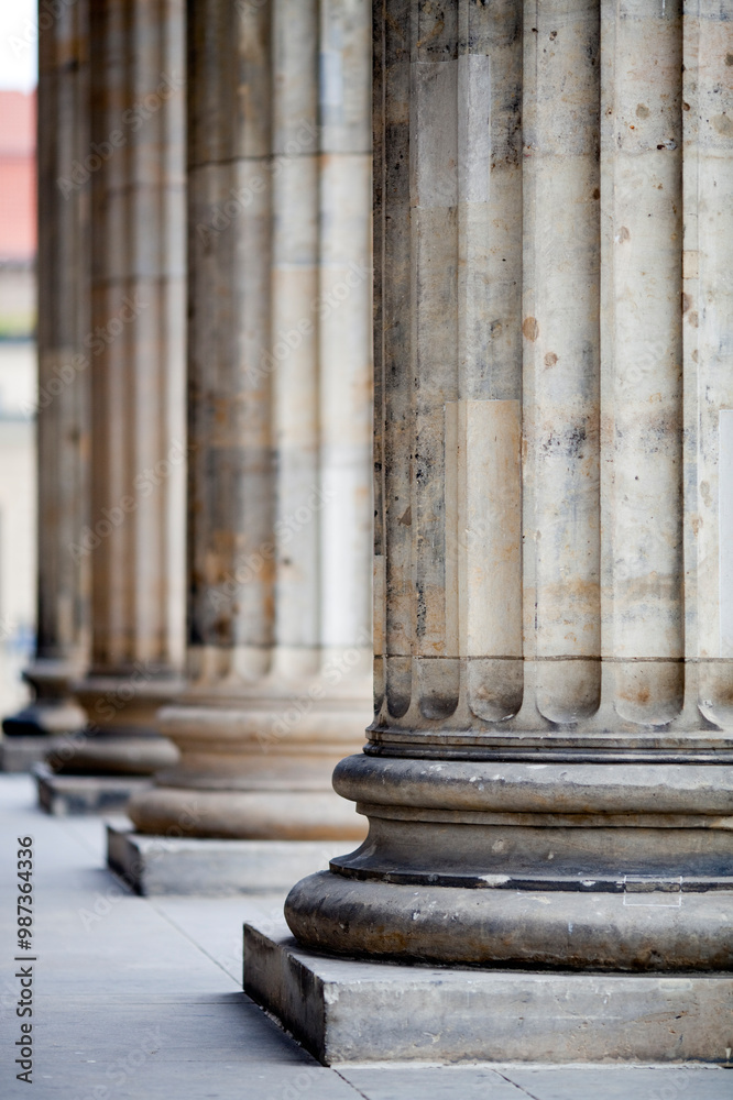 Neoclassical Columns of Berlin\'s Konzerthaus at Gendarmenmarkt Neoclassical Columns of Berlin\'s Konzerthaus at Gendarmenmarkt