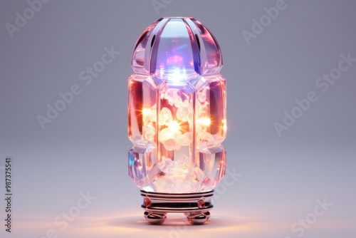 Playful raccoon peeks from basket in the evening light