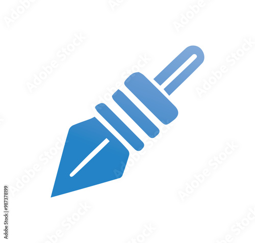 Pencil icon. Vector illustration. Flat design style