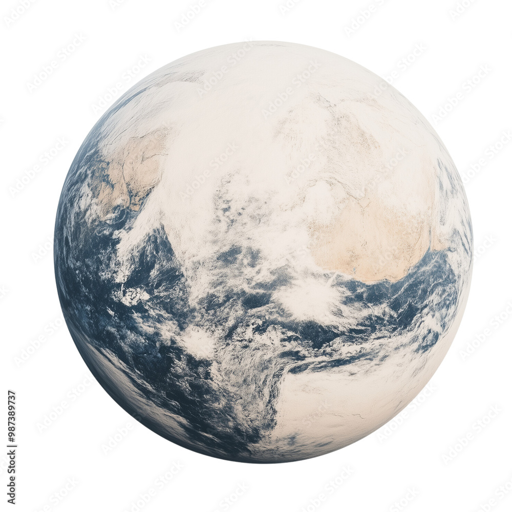Obraz premium Earth 3D isolated background 