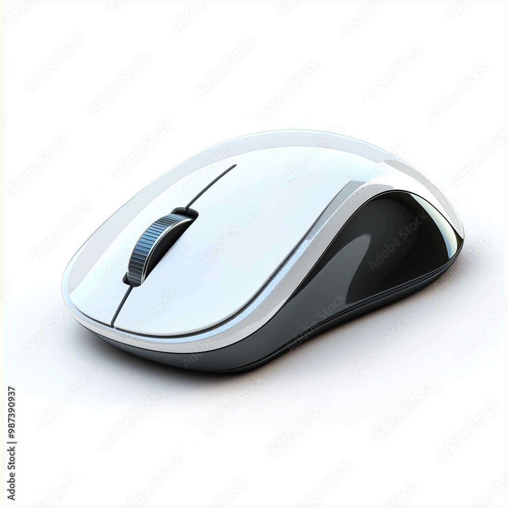 Computer mouse on white background, Clic in ergonomic mouse, computer mouse isolated on transparent background, hand using a mouse for work, close - up of hands using computer mouse for email communic Computer mouse on white background, Clic in ergonomic mouse, computer mouse isolated on transparent background, hand using a mouse for work, close - up of hands using computer mouse for email communic