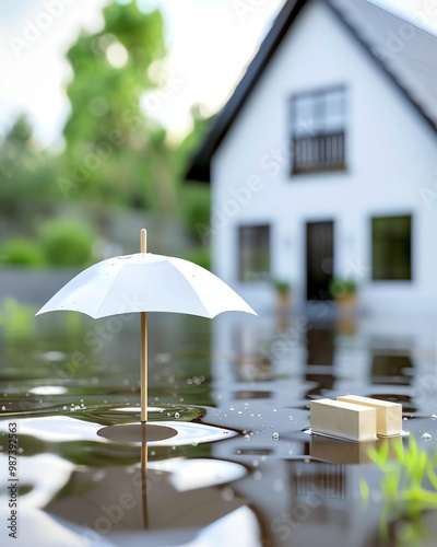 Wallpaper Mural home insurance claim, with flashing light steps guiding the claim process. Torontodigital.ca