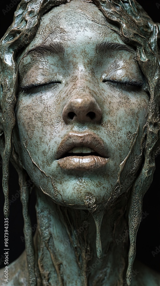 Melting Woman: A Surreal Portrait in Bronze Melting Woman: A Surreal Portrait in Bronze
