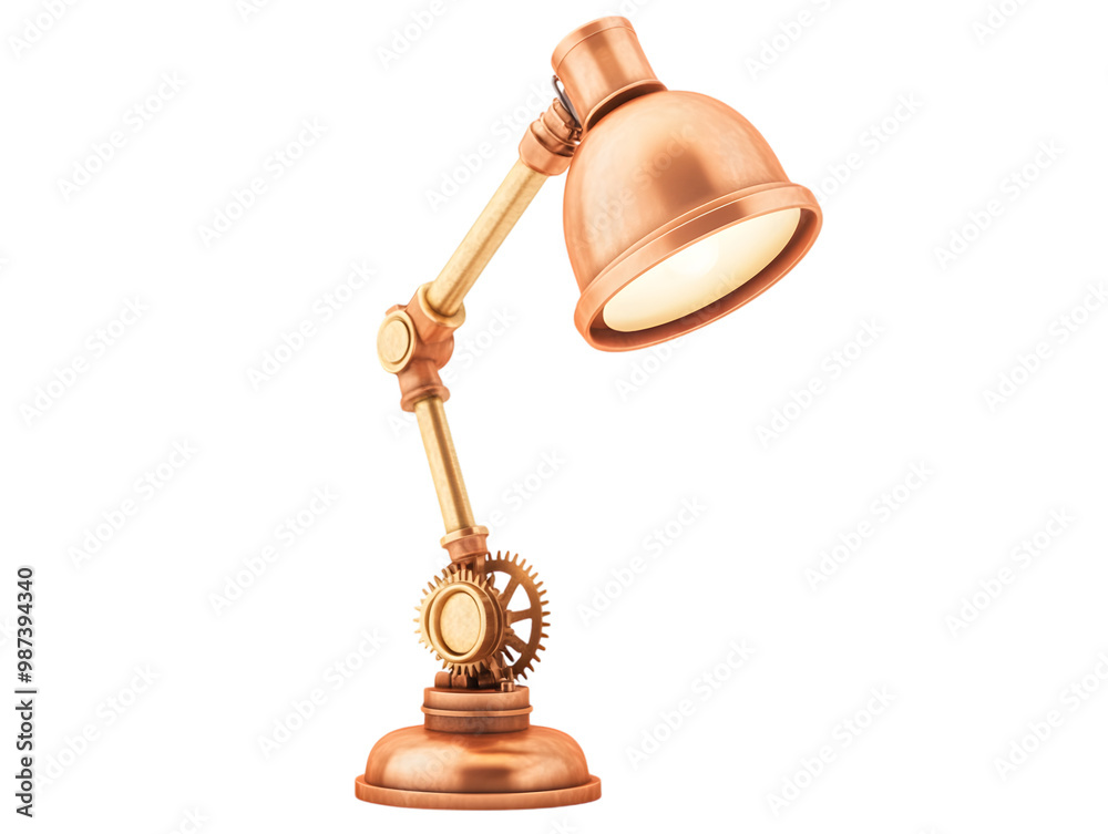 Steampunk Desk Lamp with Intricate Gear Design Steampunk Desk Lamp with Intricate Gear Design
