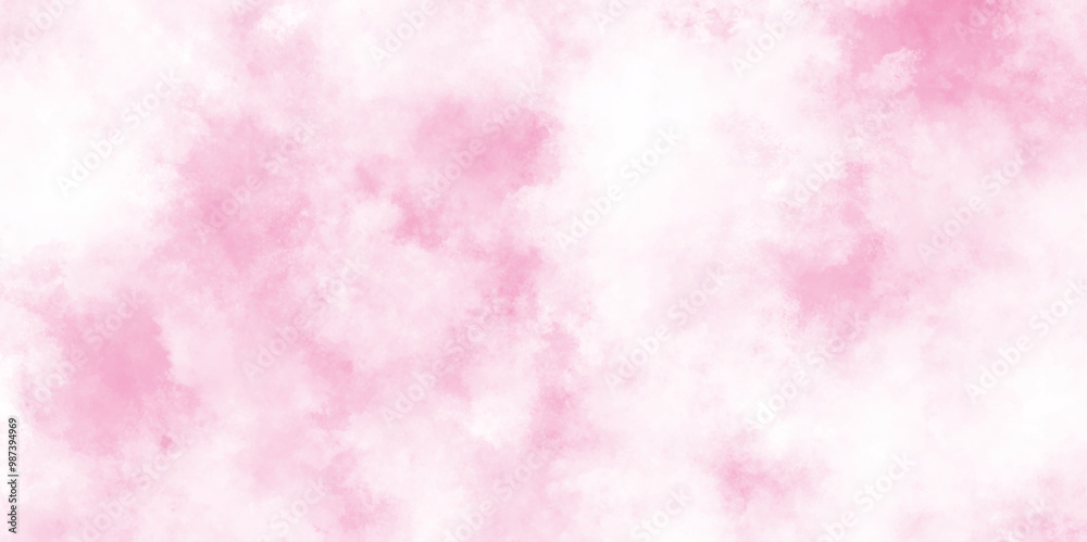 abstract Stained blurry pink grunge texture, Soft pastel pink watercolor background painted illustration for grunge, splashes and stains for presentation and cover, Colorful and acrylic Rainbow.